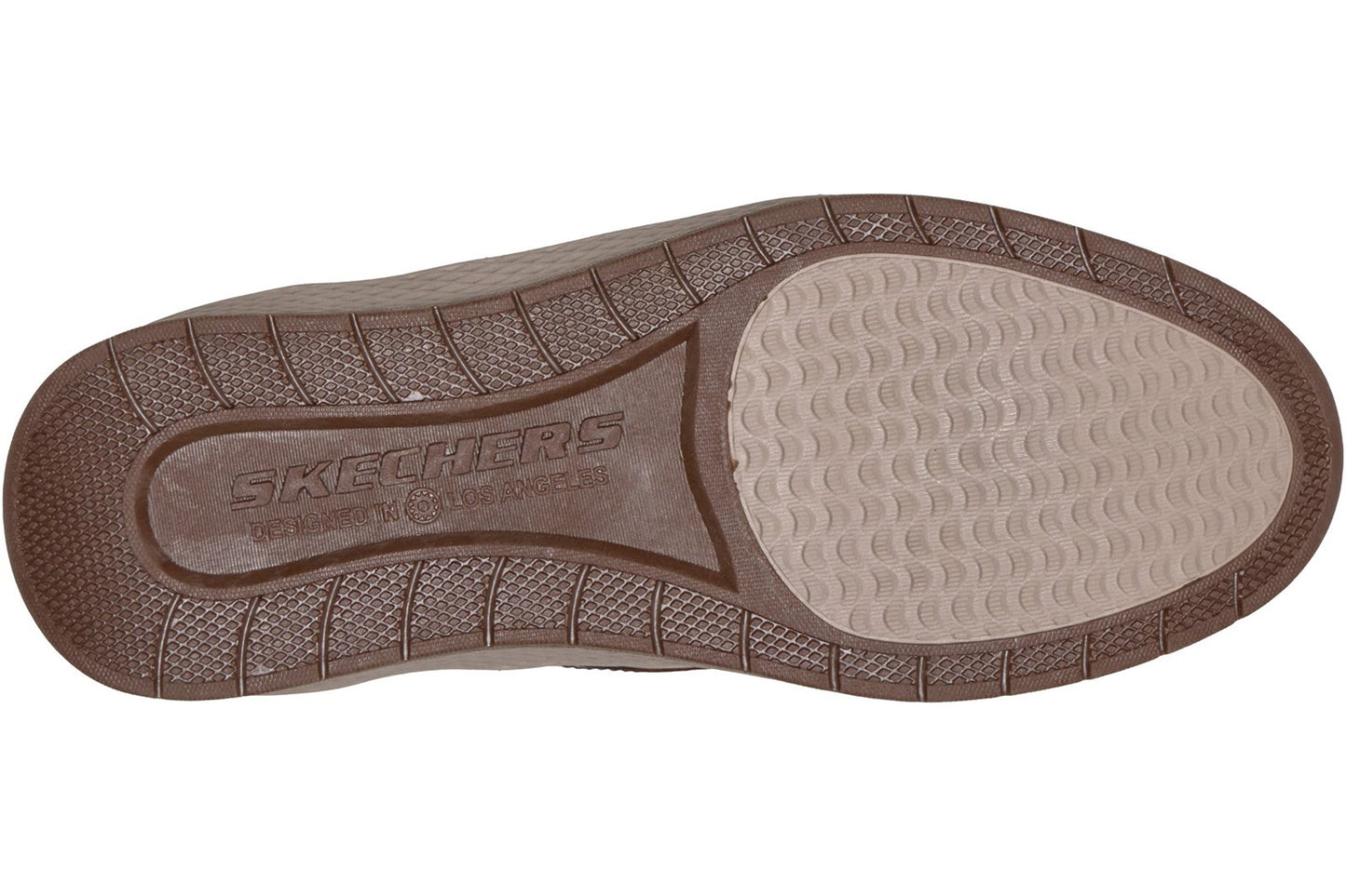 Skechers Slip-Ins Burkett Lonzo Brown Leather Mens Shoes