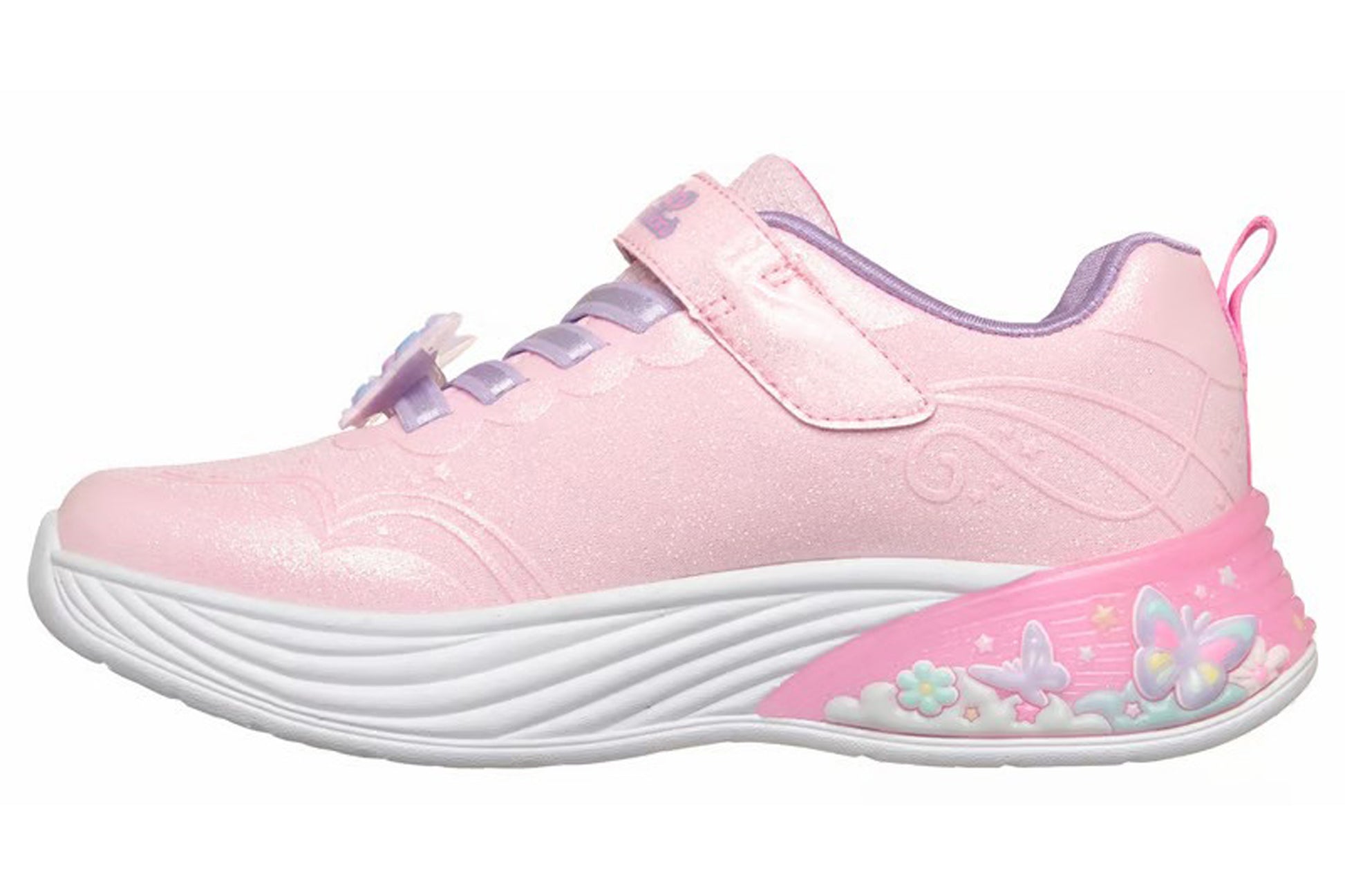 skechers-butterfly-bliss-303065lc-girls-trainers-left-flat