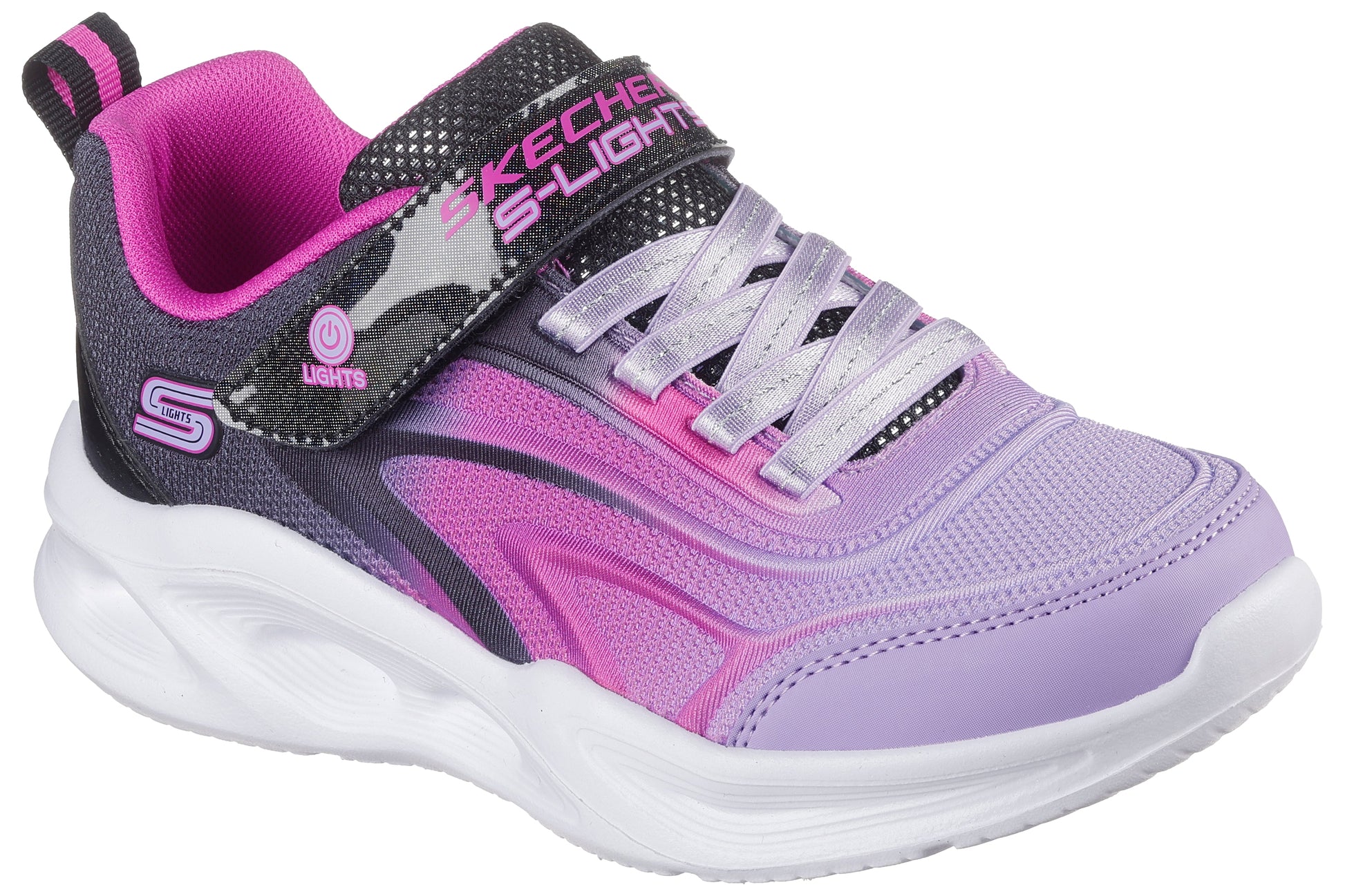 skechers-color-breeze-303713-girls-trainers-black-multi-right-angle