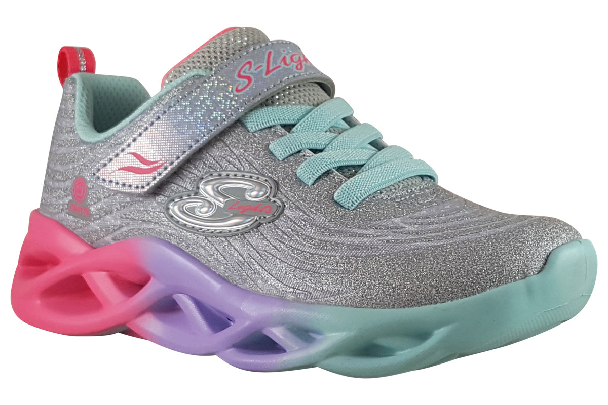skechers-color-radiant-silver-multi-trainers-right