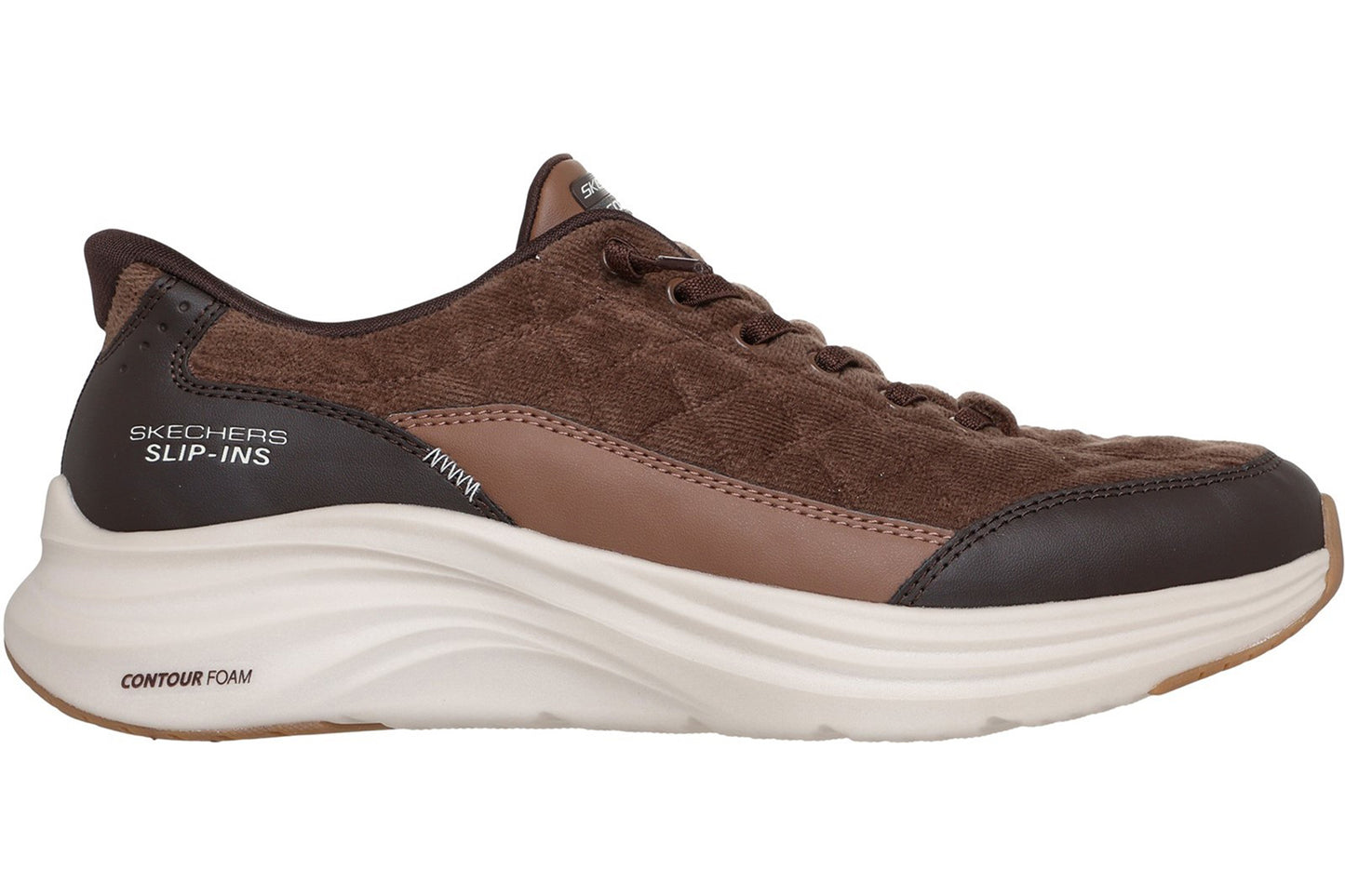 Skechers Slip-Ins Contour Foam Cordelux Brown Mens Trainers