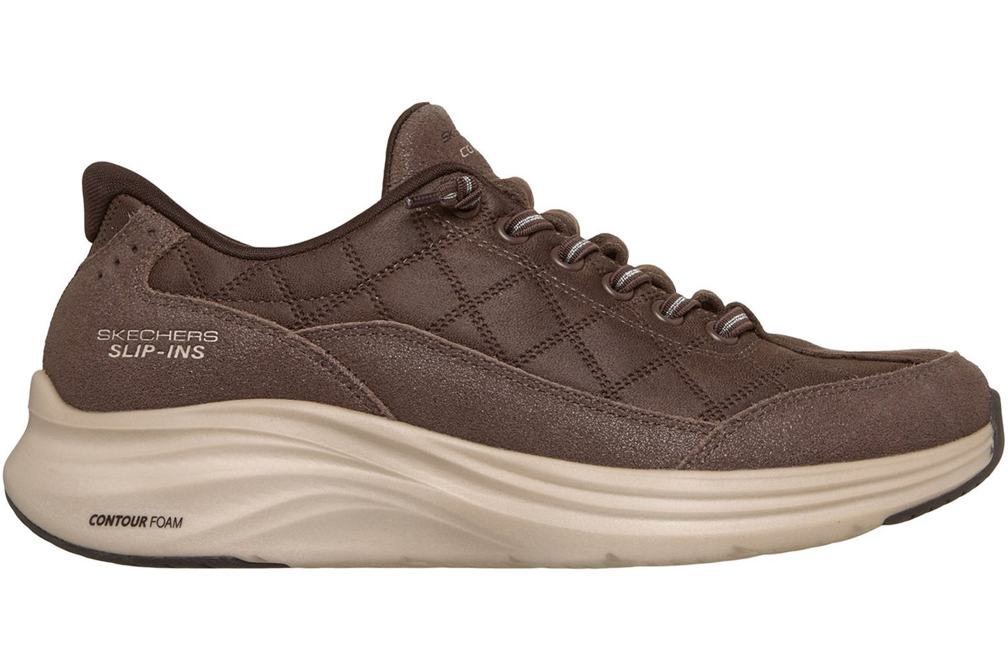 Skechers Slip-Ins Contour Foam-Natural Ease Chocolate Womens Fashion Trainers