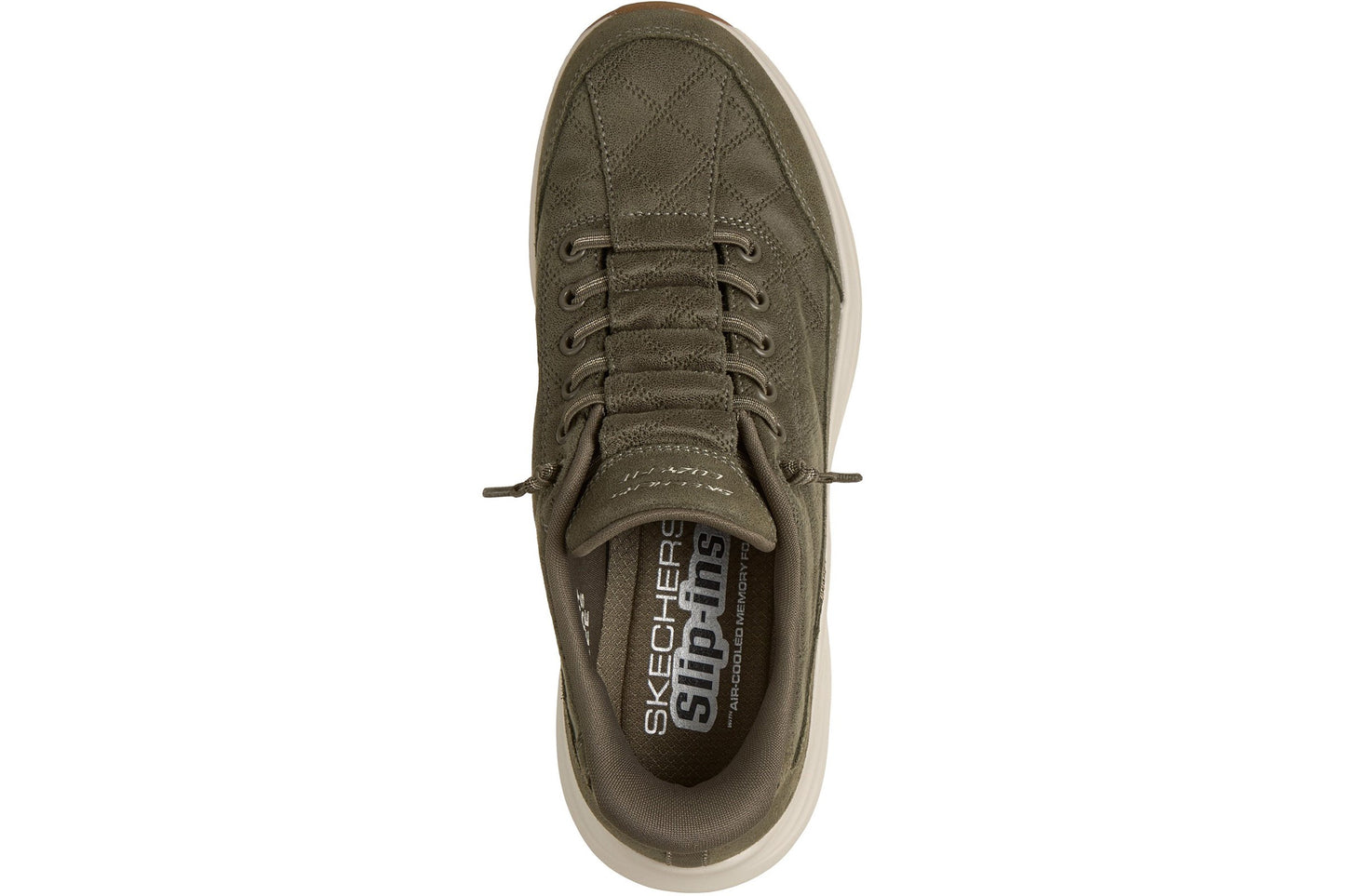 Skechers Slip-Ins Contour Foam-Natural Ease Olive Womens Fashion Trainers