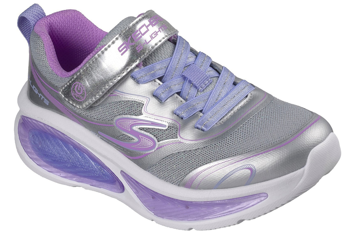 Skechers Cosmic Glow 2 Silver/Sparkls/Multi Trim Girls Sports