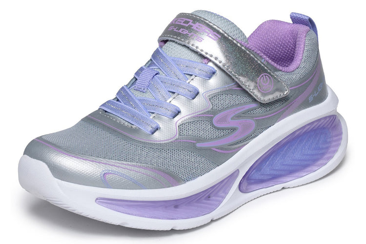 Skechers Cosmic Glow 2 Silver/Sparkls/Multi Trim Girls Sports