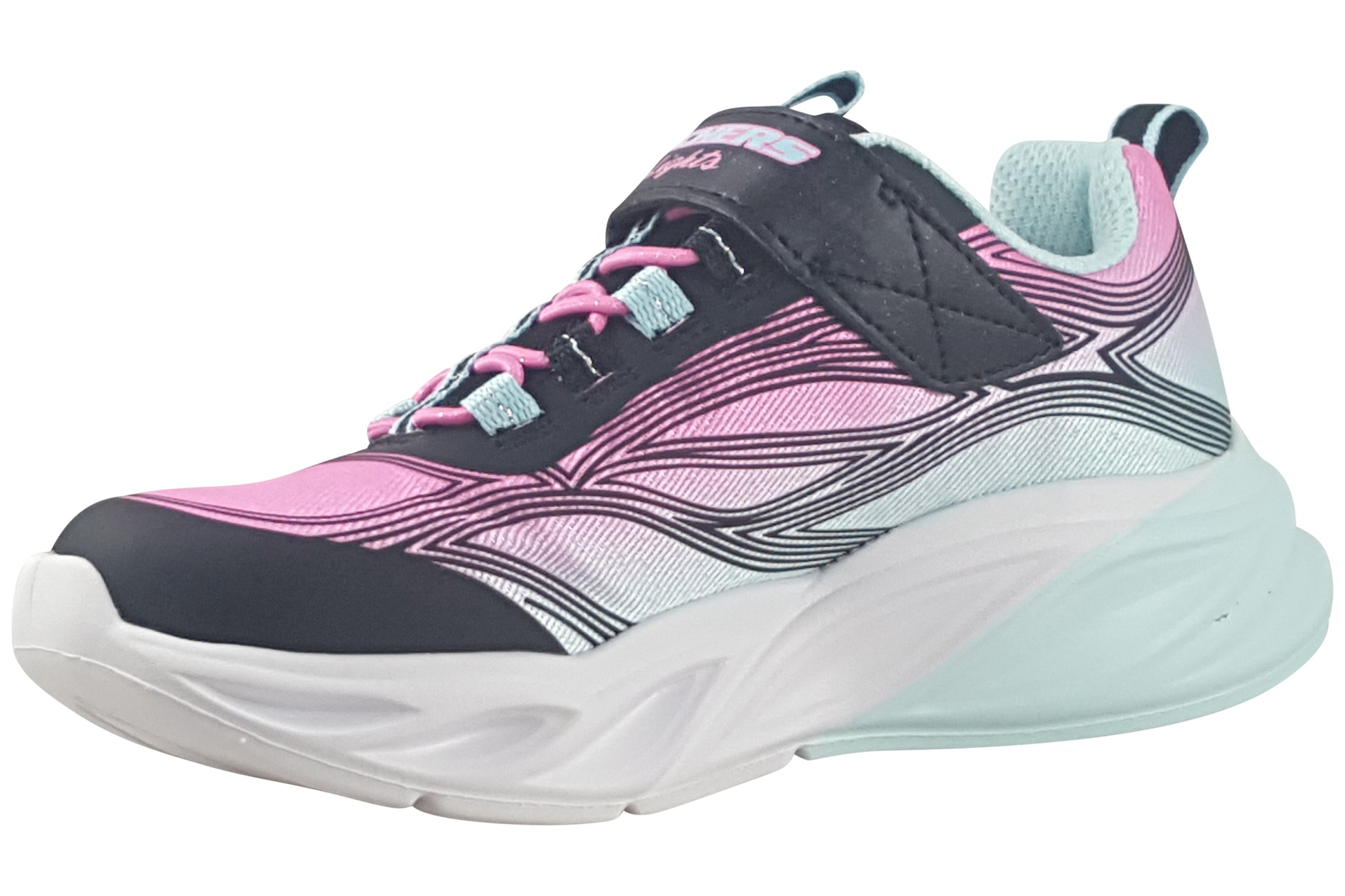 skechers-cosmic-glow-303712l-girls-trainers-black-multi-left