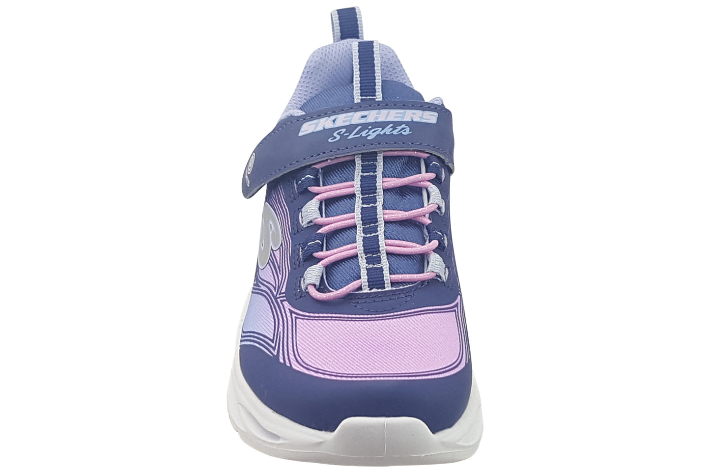 skechers cosmic glow navy multi trainers top