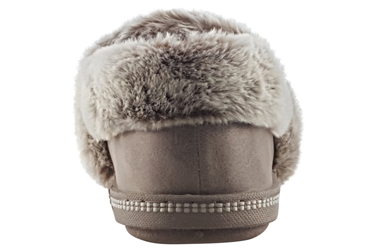 Skechers Cosy Camp LetsToast 167622 Taupe Womens Slippers