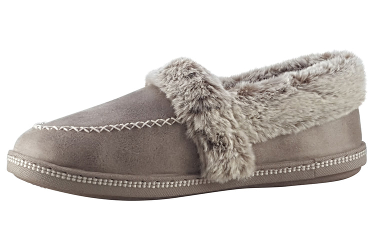 Skechers Cosy Camp LetsToast 167622 Taupe Womens Slippers