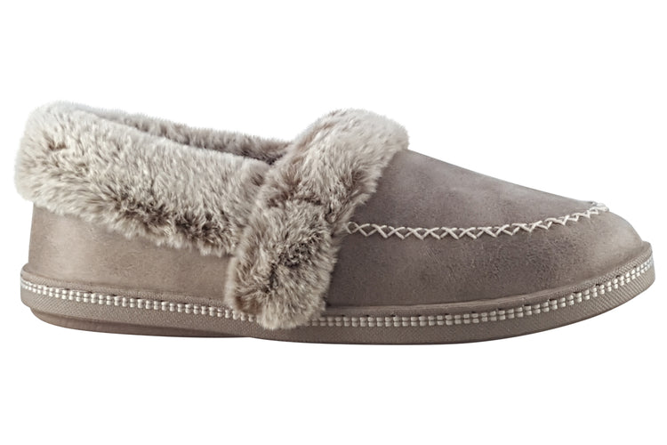 Skechers Cosy Camp LetsToast 167622 Taupe Womens Slippers