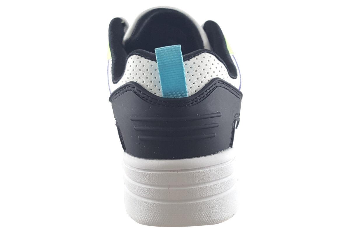 skechers courthigh crush 310191l white black multi shoes back