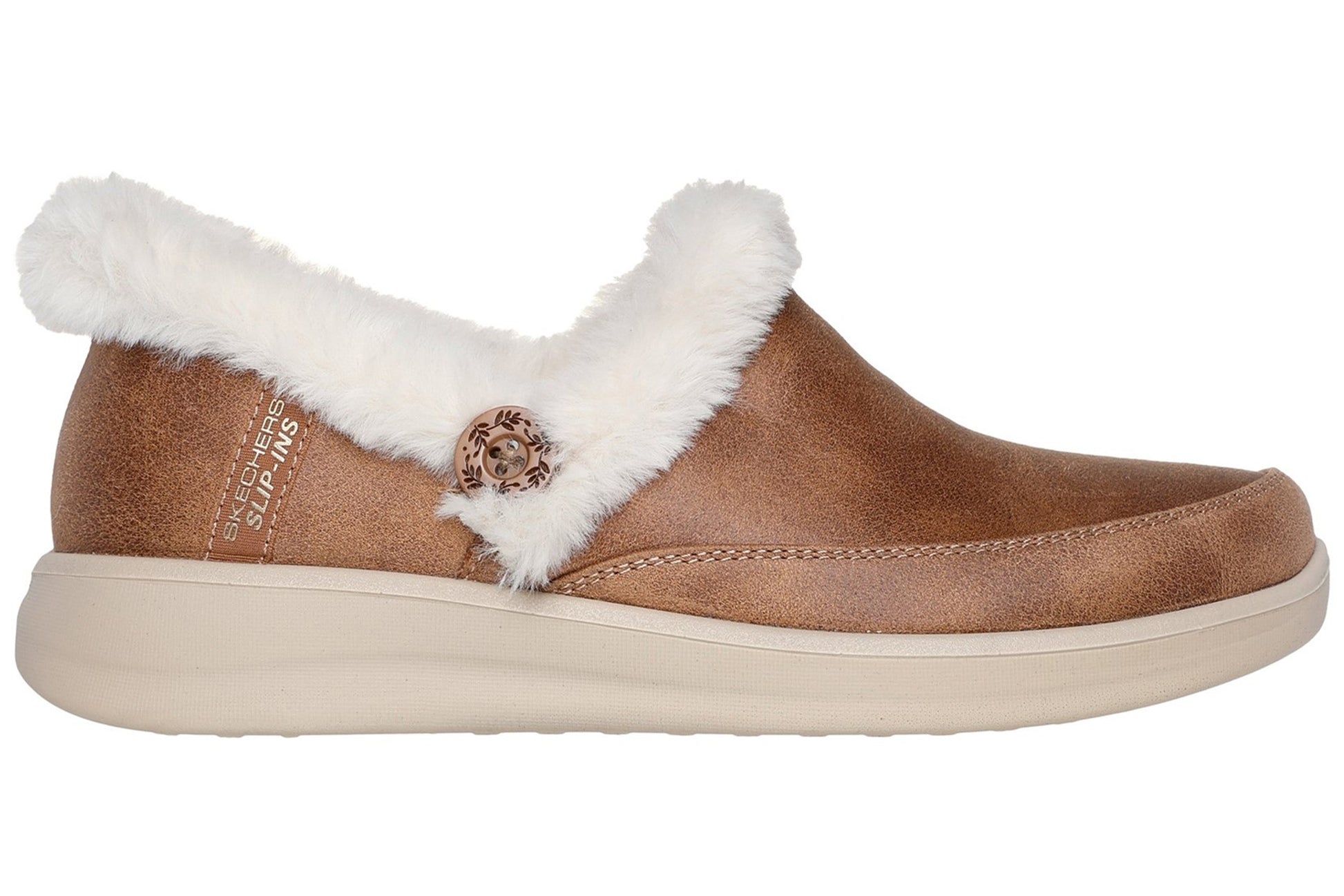 skechers-cozy-escape-womens-slippers-chestnut-right-flat