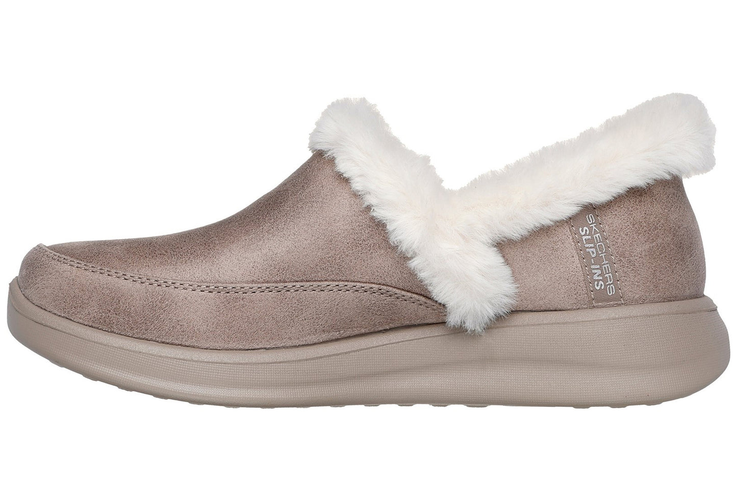 Skechers Cozy Escape Taupe Womens Slippers