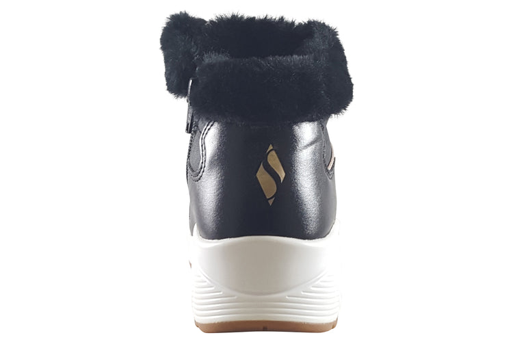 Skechers Cozy On Air 310518L Black Girls Boots