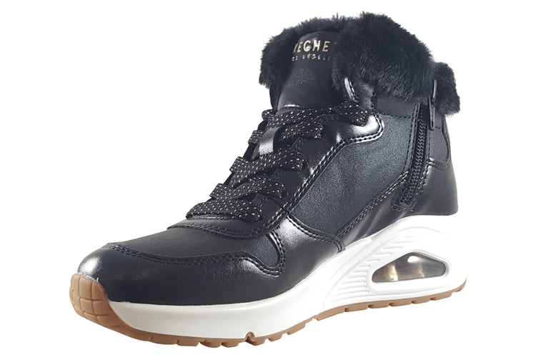 Skechers Cozy On Air 310518L Black Girls Boots