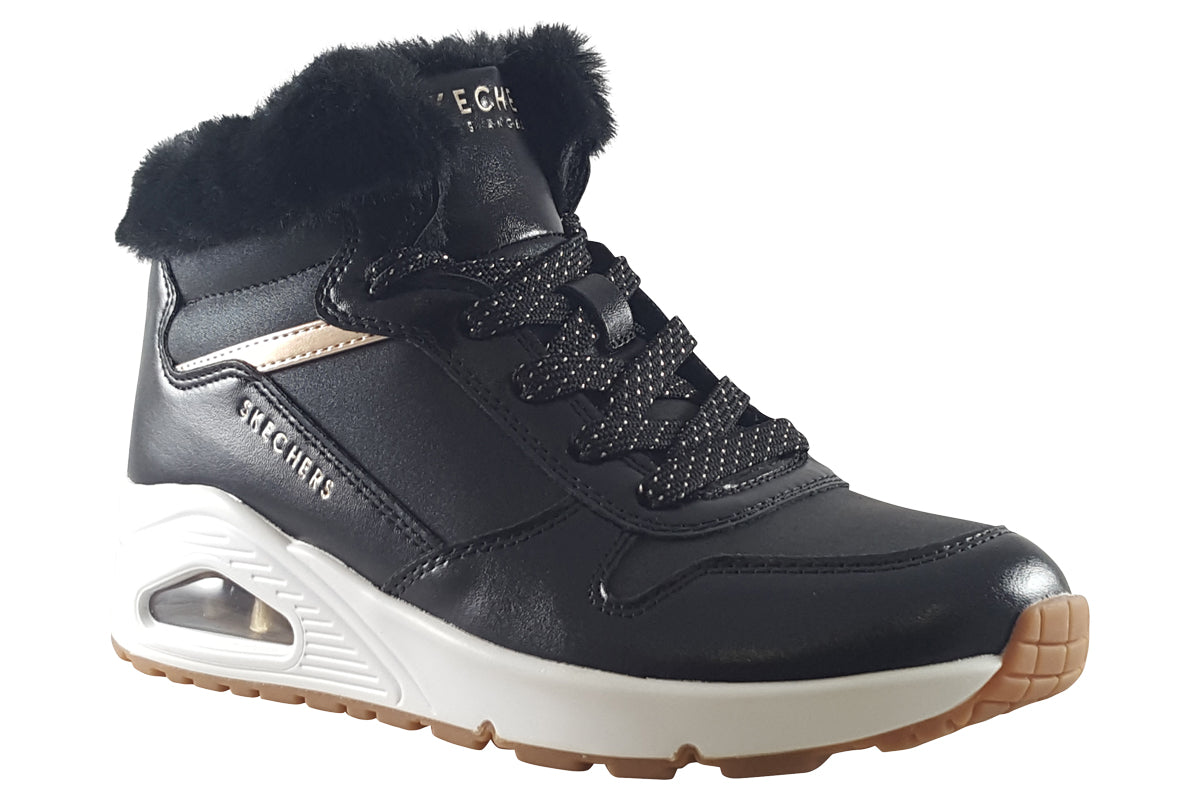 skechers cozy on air 310518l black boots right