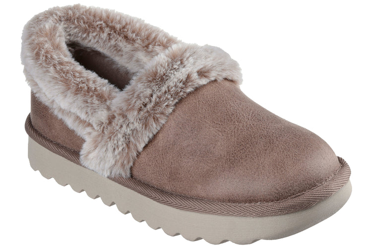 Skechers Cozy Up 169027 Womens Slippers Taupe