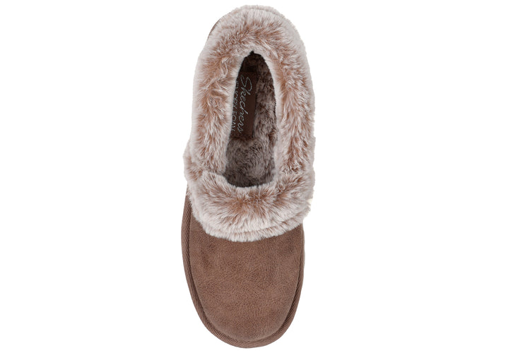 Skechers Cozy Up 169027 Womens Slippers Taupe