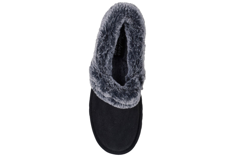 Skechers Cozy Up Black Womens Slippers