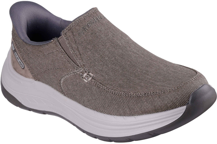 Skechers Slip-Ins Decklin Gullive Taupe Mens Shoes