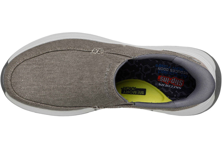 Skechers Slip-Ins Decklin Gullive Taupe Mens Shoes