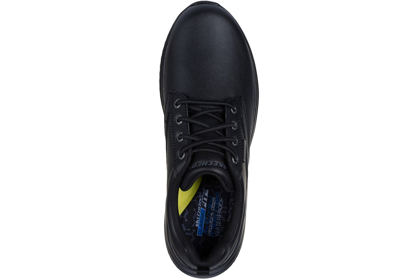 Skechers Delson 3.0 Glavine Black Leather Mens Shoes