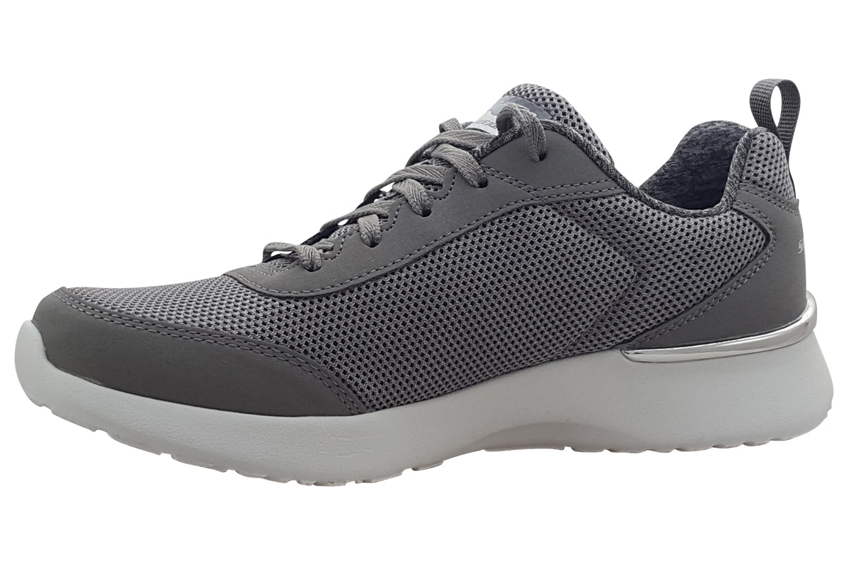 skechers dynamight fast brake 12947 grey trainers left