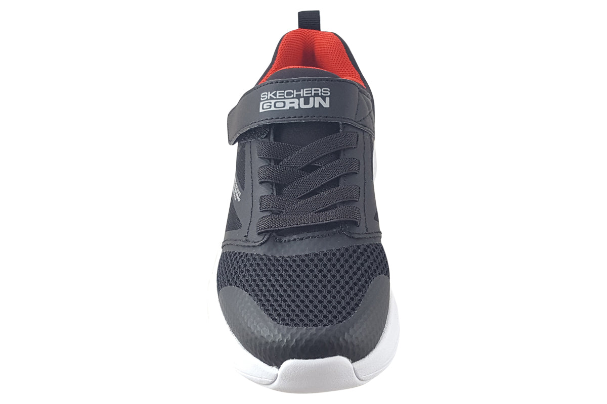 skechers-elevate-black-red-trainers-top