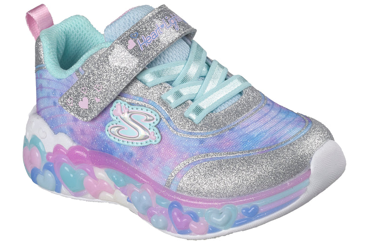 Skechers Eternal Hearts 302696N Silver/Multi Girls Sports