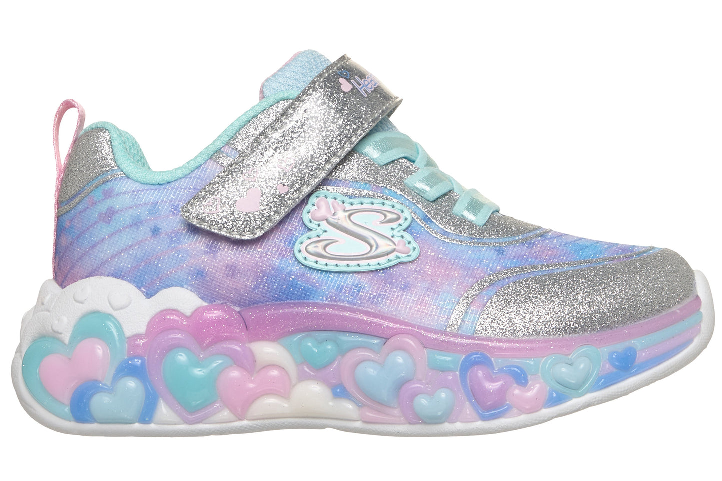 Skechers Eternal Hearts 302696N Silver/Multi Girls Sports