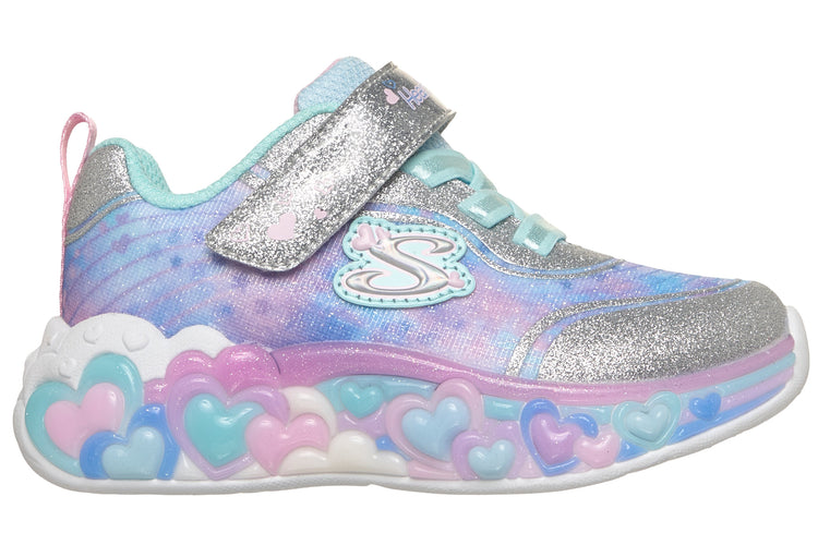 Skechers Eternal Hearts 302696N Silver/Multi Girls Sports