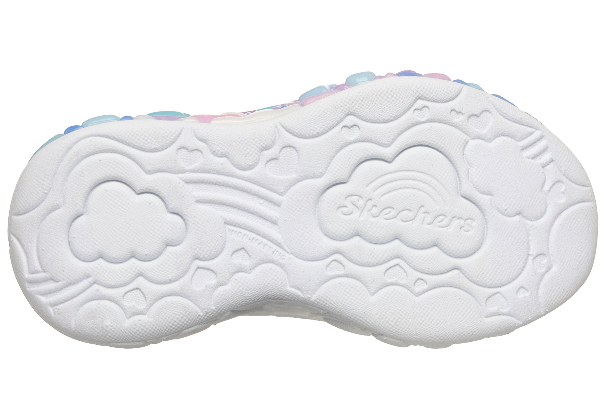 skechers-eternal-hearts-302696n-girls-trainers-silver-multi-sole