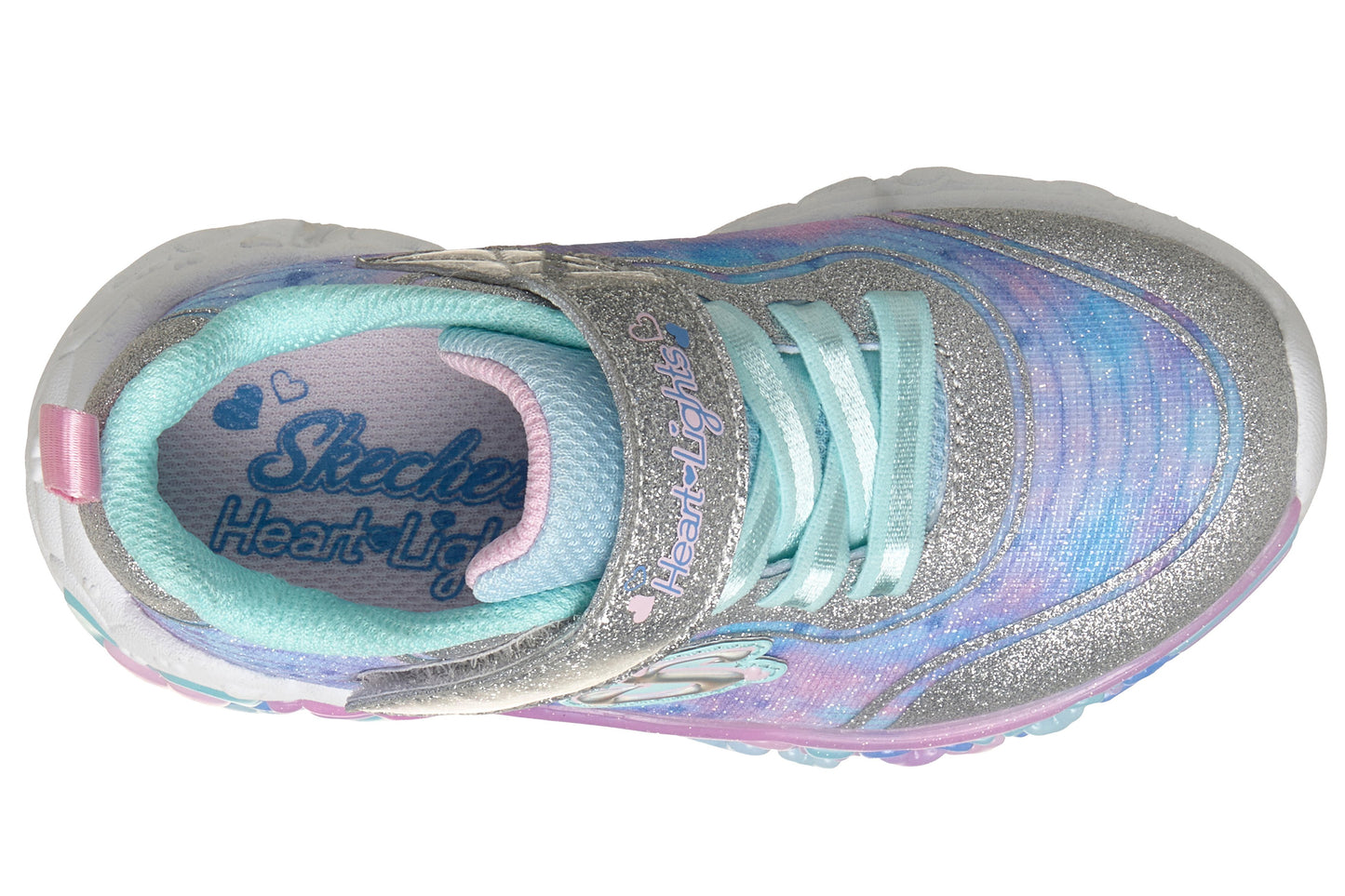 Skechers Eternal Hearts 302696N Silver/Multi Girls Sports