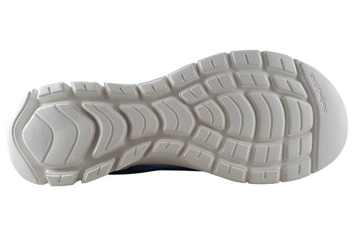 skechers flex app 4.0 mn lns navy sandals sole
