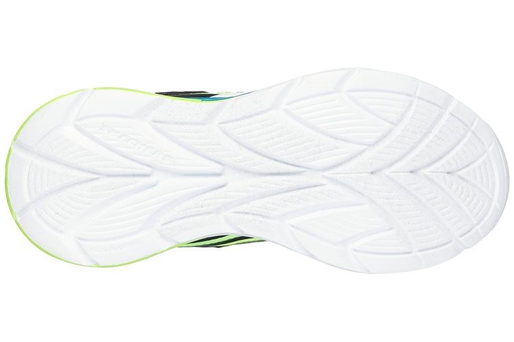 Skechers Flex Glow Ultra 400139L Boys Sports Black/Blue/Lime