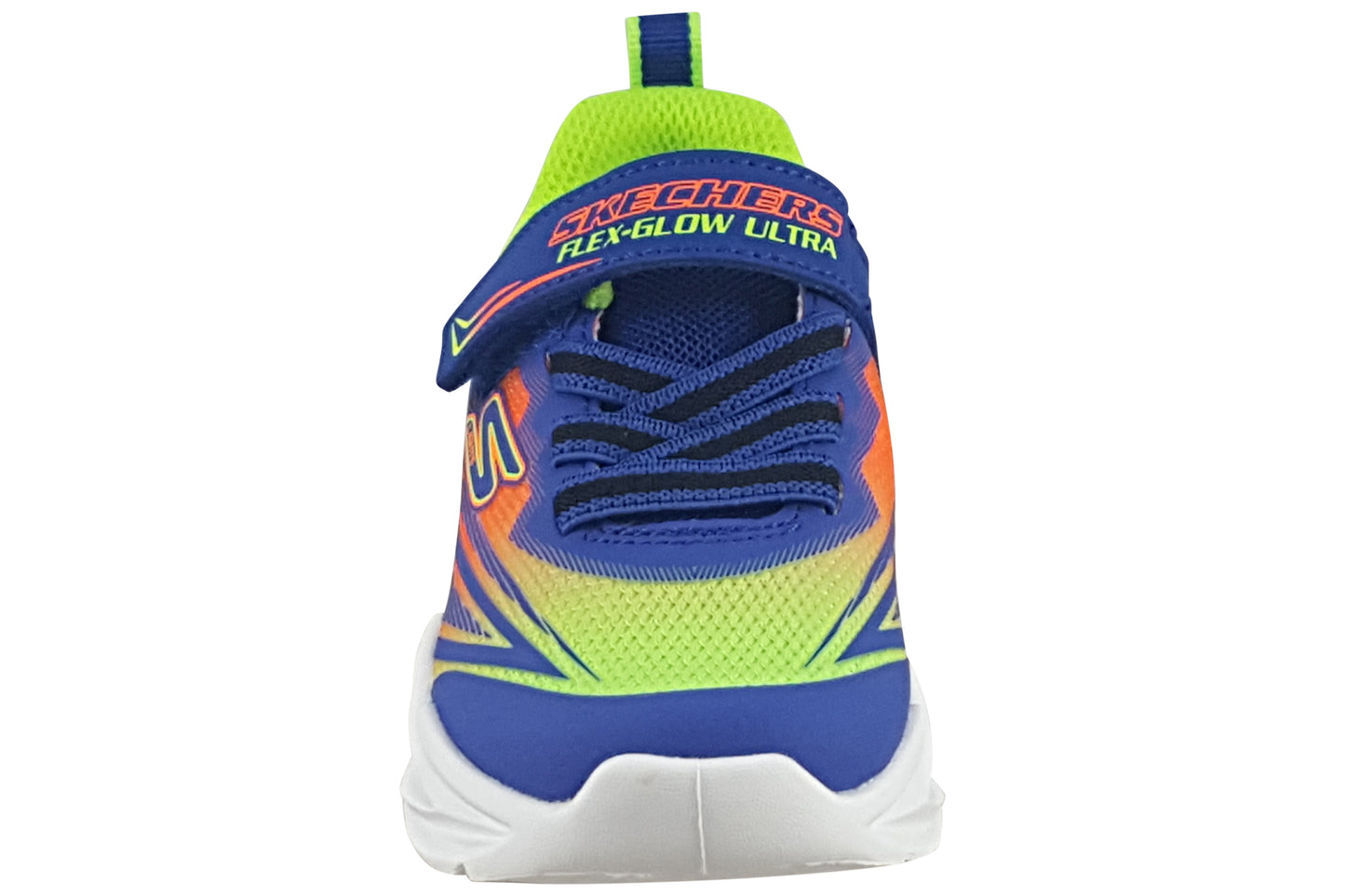 skechers flex glow ultra 400139n blue multi trainers top