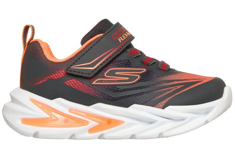 Skechers Flex Glow Ultra 400139N Charcoal/Red Boys Sports