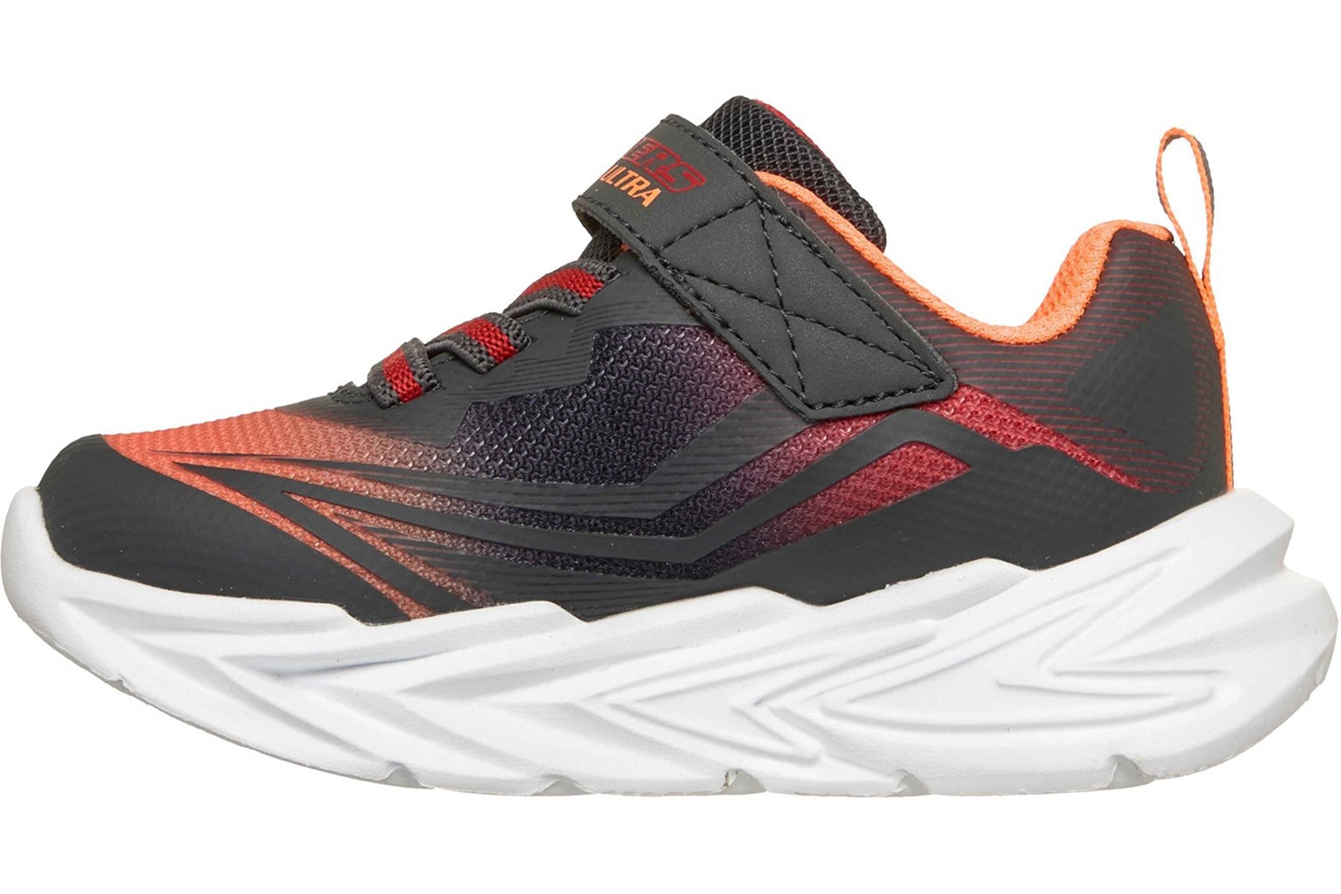 skechers-flex-glowultra-boys-trainers-charcoal-red-left