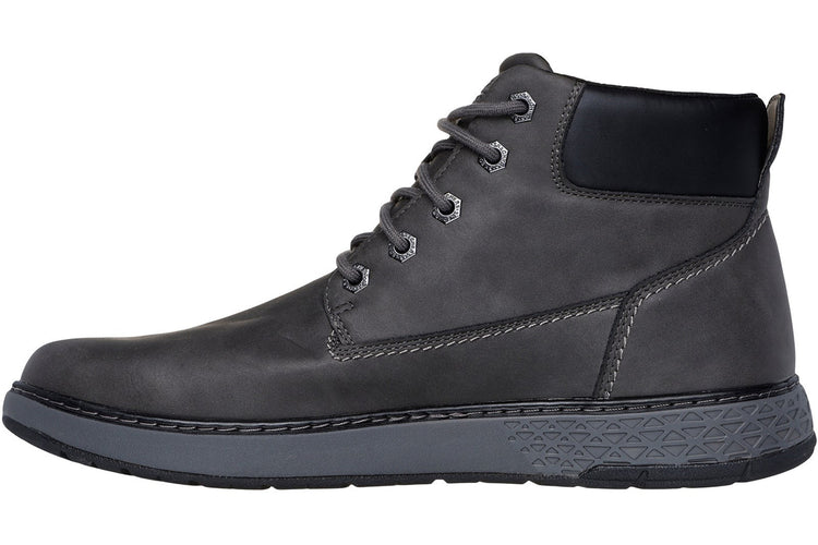 Skechers Garlan Deno Charcoal Mens Boots