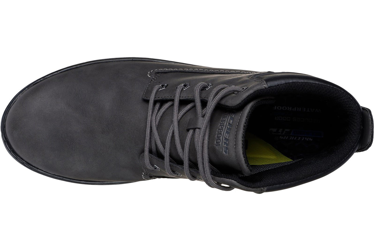 skechers garlan deno mens boots charcoal top