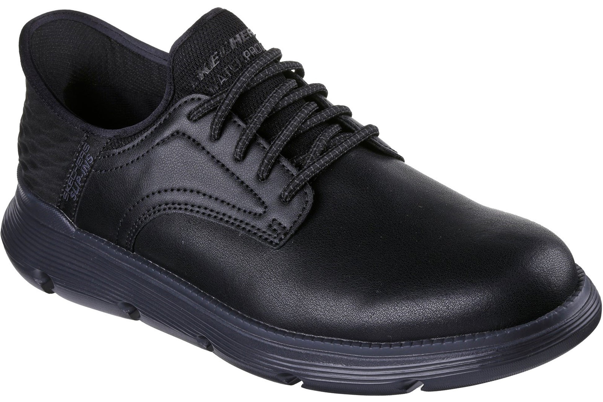 skechers-garza-carlyn-mens-classic-lace-shoes-black-right-angle