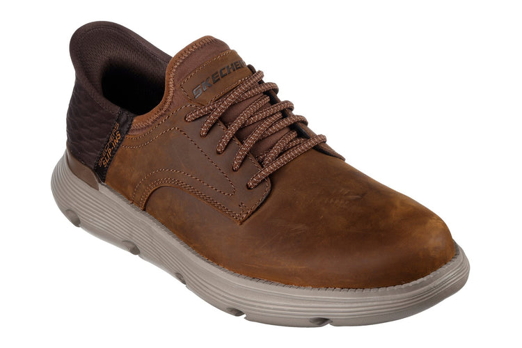 Skechers Slip-Ins Garza Gervin Dark Brown Mens Shoes