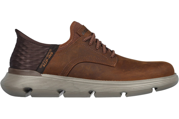 Skechers Slip-Ins Garza Gervin Dark Brown Mens Shoes