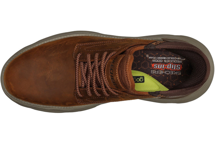Skechers Slip-Ins Garza Gervin Dark Brown Mens Shoes
