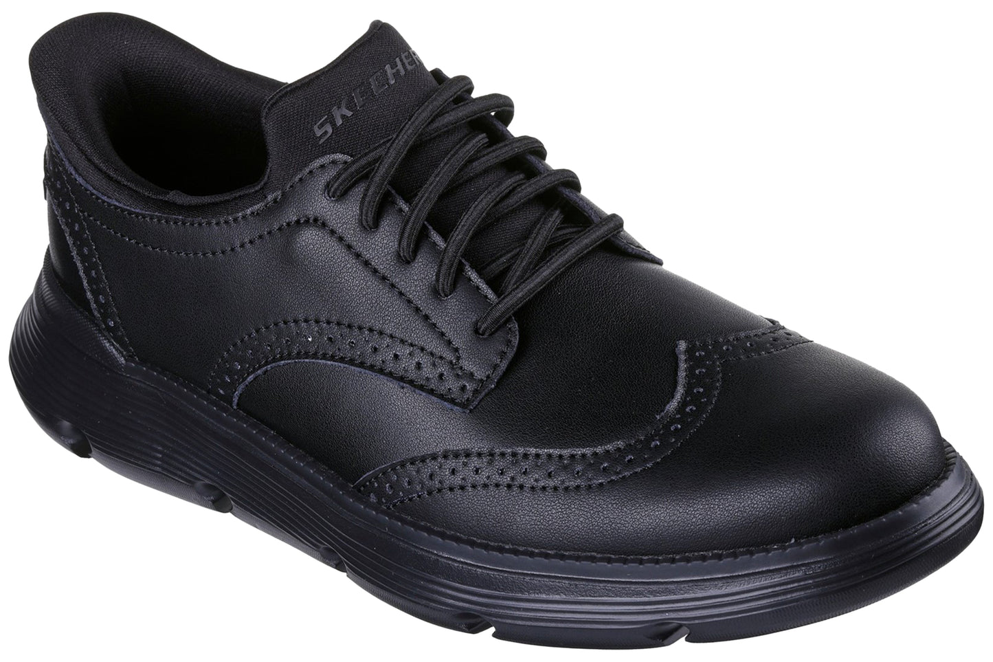 Skechers Garza Sully Black Mens Trainers