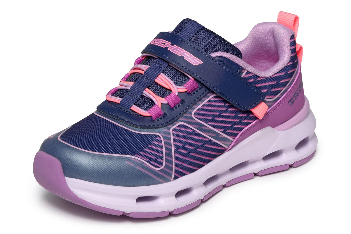 Skechers Glide Step Sprint Lines Navy Synthetic/Multi Trim Girls Sports
