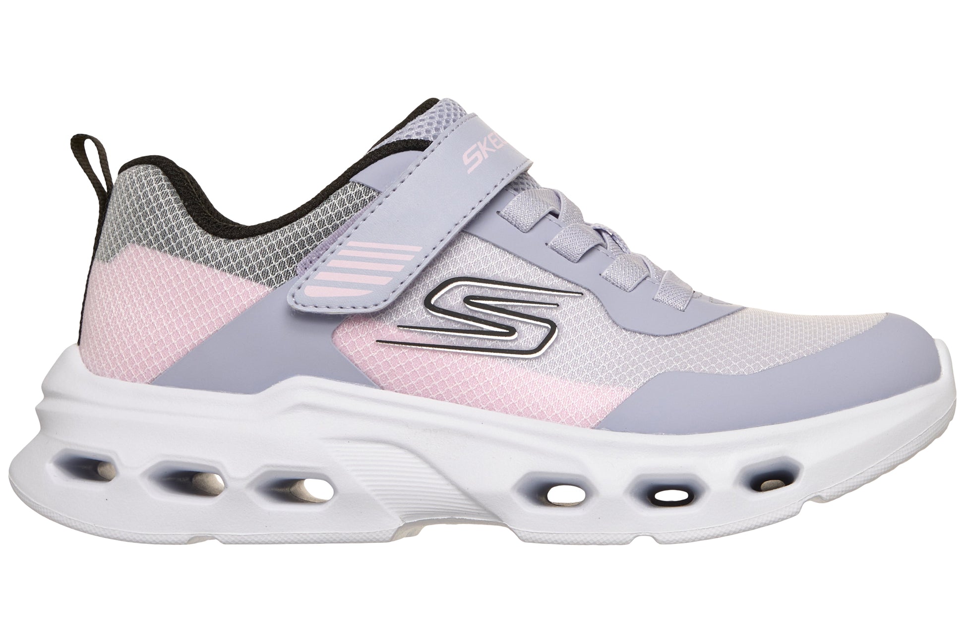 skechers-glide-step-drift-303682l-girls-trainers-lavender-multi-right-flat