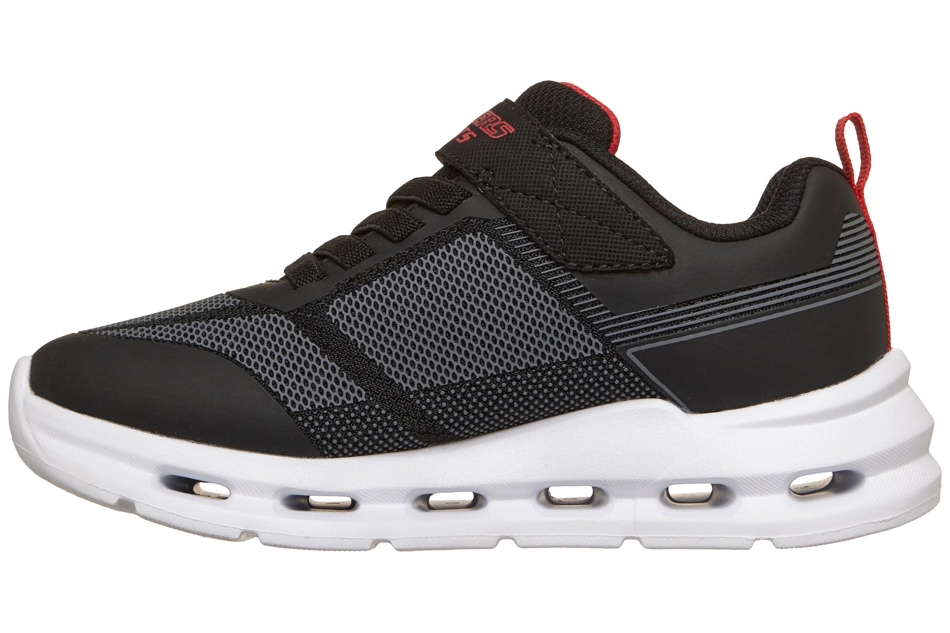 skechers-glide-step-lights-400240l-boys-trainers-black-left-flat