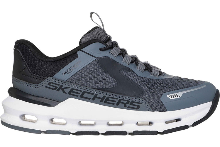 Skechers Slip-Ins Glide-Step Vista Charcoal/Black Boys Sports