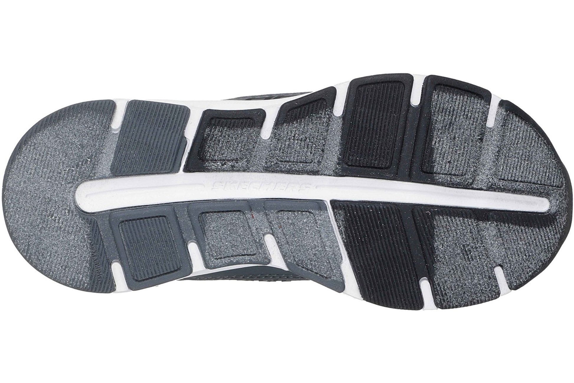 skechers-glide-step-plus-vista-lane-boys-trainers-charcoal-black-sole